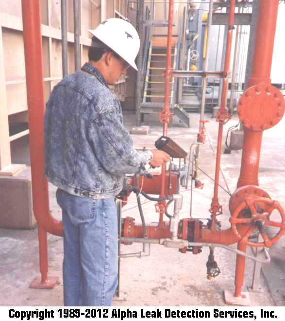 Leak Detection on Process Equipment Alpha Pipeline Integrity Services